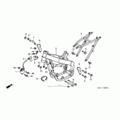 Схема узла: Рама для Honda CR250