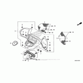 Схема вузла: Meter Panel для Honda GL1800 Gold Wing F6B Bagger