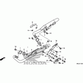 Схема узла: Выхлопная система для Honda VT750 Shadow Phantom