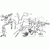 Схема узла: Switch/cable (CMX250CT) для Honda CMX250 Rebel