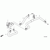 Схема вузла: Air injection solenoid valve для Honda NSA700 DN-01