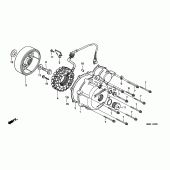 Схема вузла: Left crankcase cover / generator для Honda XL600 Transalp