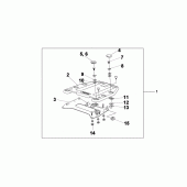 Схема вузла: Carrier bracket для Honda XL125 Varadero