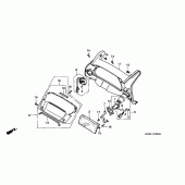 Схема узла: Приборная панель для Honda ST1100 Pan-European Police