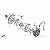 Схема вузла: Генератор для Honda VT1100 Shadow Sabre