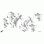 Схема узла: Подножки для Honda CBF150