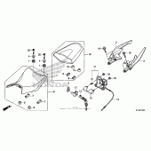 Схема узла: Сиденье для Honda CBR250
