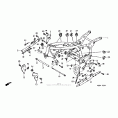 Схема узла: Рама для Honda GL1500 Valkyrie Deluxe