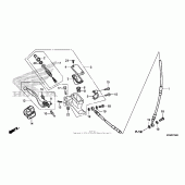 Схема вузла: Передній гальмівний циліндр для Honda CRF250 CRF250R