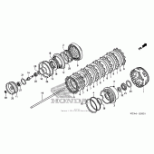 Схема узла: Clutch (2) для Honda GL1800 Gold Wing