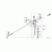 Схема вузла: Задній гальмівний циліндр для Honda CRF250 CRF250X