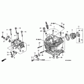 Схема вузла: Головка циліндра для Honda CRF450 CRF450X