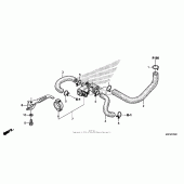 Схема вузла: Система вентиляція картера для Honda CBR600 CBR600RR