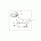 Схема вузла: 45l top box anchor grey metallic для Honda XL700V Transalp