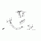 Схема узла: Труба водная для Honda XRV750 Africa Twin