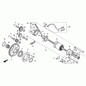 Схема вузла: Стартер електричний для Honda NX650 Dominator