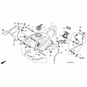 Схема узла: Топливный бак (CBR125RW7/RW9/RWA) для Honda CBR125