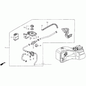 Схема вузла: Filler tray set 92 для Honda GL1500 Gold Wing Special Edition