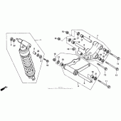 Схема вузла: Задній амортизатор для Honda CBR1000 CBR1000F Hurricane