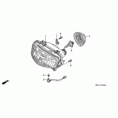 Схема вузла: Фара для Honda NT650 Deauville