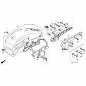 Схема узла: Заднее крыло для Honda VTX1800