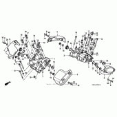 Схема узла: Клапанная крышка для Honda VT1100 Shadow Aero