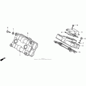 Схема вузла: Клапанна кришка для Honda VFR750F Interceptor