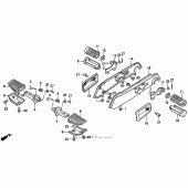 Схема вузла: Gl1500i step для Honda GL1500 Gold Wing Interstate