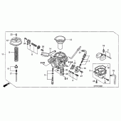 Схема вузла: Карбюратор для Honda CBR125