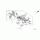 Схема вузла: Задній гальмівний супорт для Honda CRF230 CRF230M
