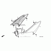 Схема вузла: Бічний обтічник для Honda CRF230 CRF230F