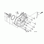 Схема вузла: Права кришка картера для Honda XL1000V Varadero