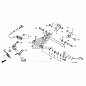 Схема узла: Подставка для Honda FSC600 Silver Wing