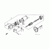 Схема узла: Стартер электрический для Honda ST1100 Pan-European
