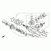 Схема вузла: Вал хрестової для Honda VT1100 Shadow