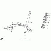 Схема вузла: Рульова траверса для Honda CBR600 CBR600F2