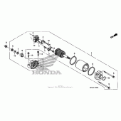 Схема вузла: Стартер електричний для Honda CBR600 CBR600RR
