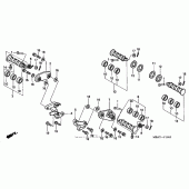 Схема вузла: Step (1) для Honda VT750 Shadow Deluxe