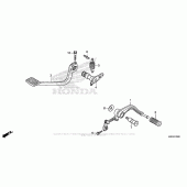 Схема вузла: Педаль (Лапка) для Honda GL1800 Gold Wing Valkyrie