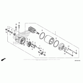 Схема вузла: Стартер електричний для Honda CB1100