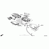 Схема вузла: Повітряний фільтр для Honda GL1800 Gold Wing Valkyrie