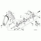 Схема узла: Масляный насос для Honda GL1800 Gold Wing