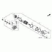 Схема вузла: Стартер електричний для Honda CB600F Hornet
