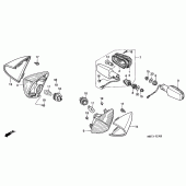 Схема вузла: Поворотники для Honda XL1000V Varadero