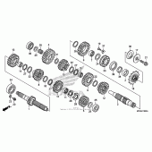 Схема вузла: Трансмісія для Honda CRF450 CRF450R