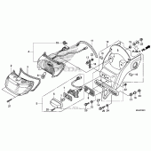 Схема вузла: Taillight (2) для Honda VT750 Shadow Phantom