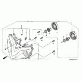 Схема вузла: Headlight (01- 06) для Honda CBR600 CBR600F4i
