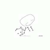 Схема вузла: Sport shield для Honda VTX1300