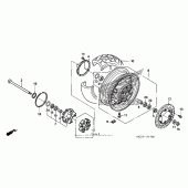 Схема узла: Заднее колесо для Honda ST1300 Pan-European Police