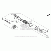 Схема вузла: Стартер електричний для Honda CBR600